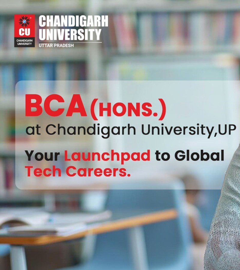 BCA (Hons.) at Chandigarh University, Uttar Pradesh.