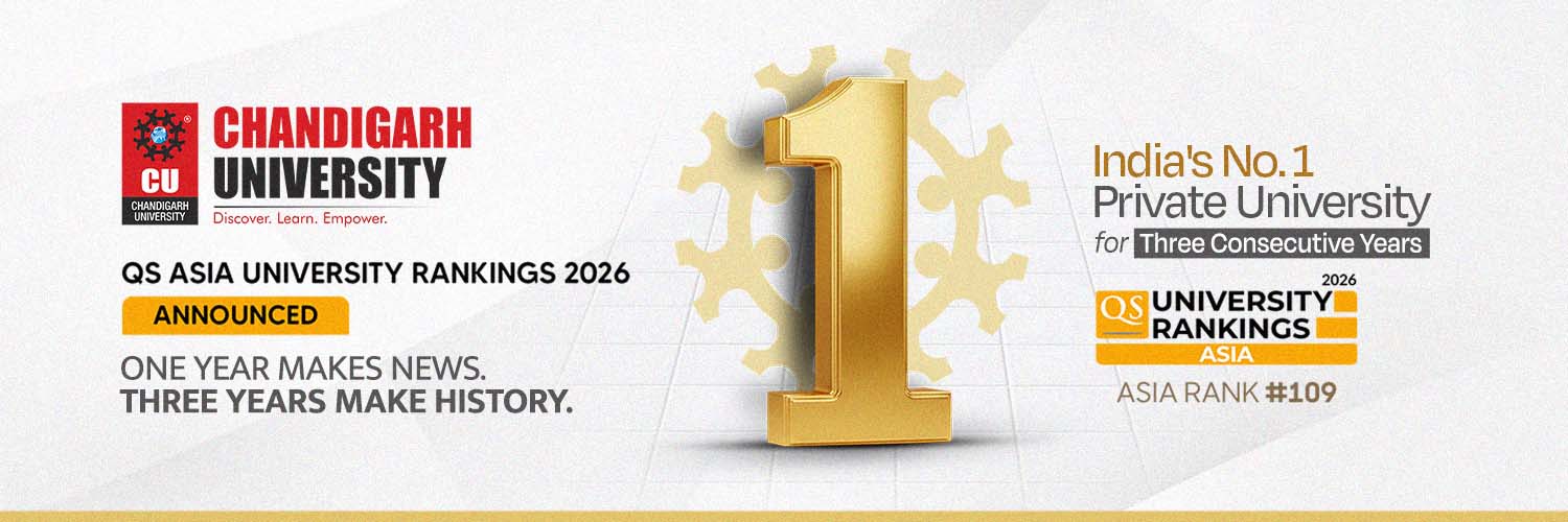 Chandigarh University ranks as India's #1 Private University for Three Years in a Row in QS Asia Rankings