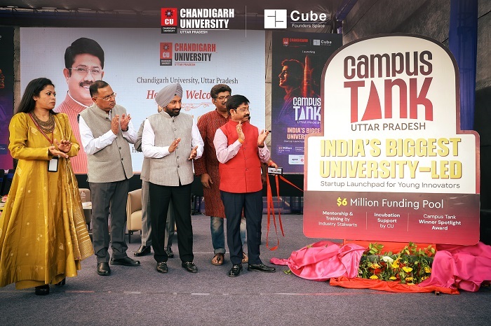 Hon’ble Minister, Industrial Development, Export Promotion, NRI and Investment, Promotion, Government of Uttar Pradesh, Shri Nand Gopal Gupta ‘Nandi’ Launches ‘Campus Tank’