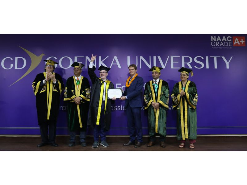 GD Goenka University Hosted a Special Convocation for International Students, Celebrating Global Academic Excellence
