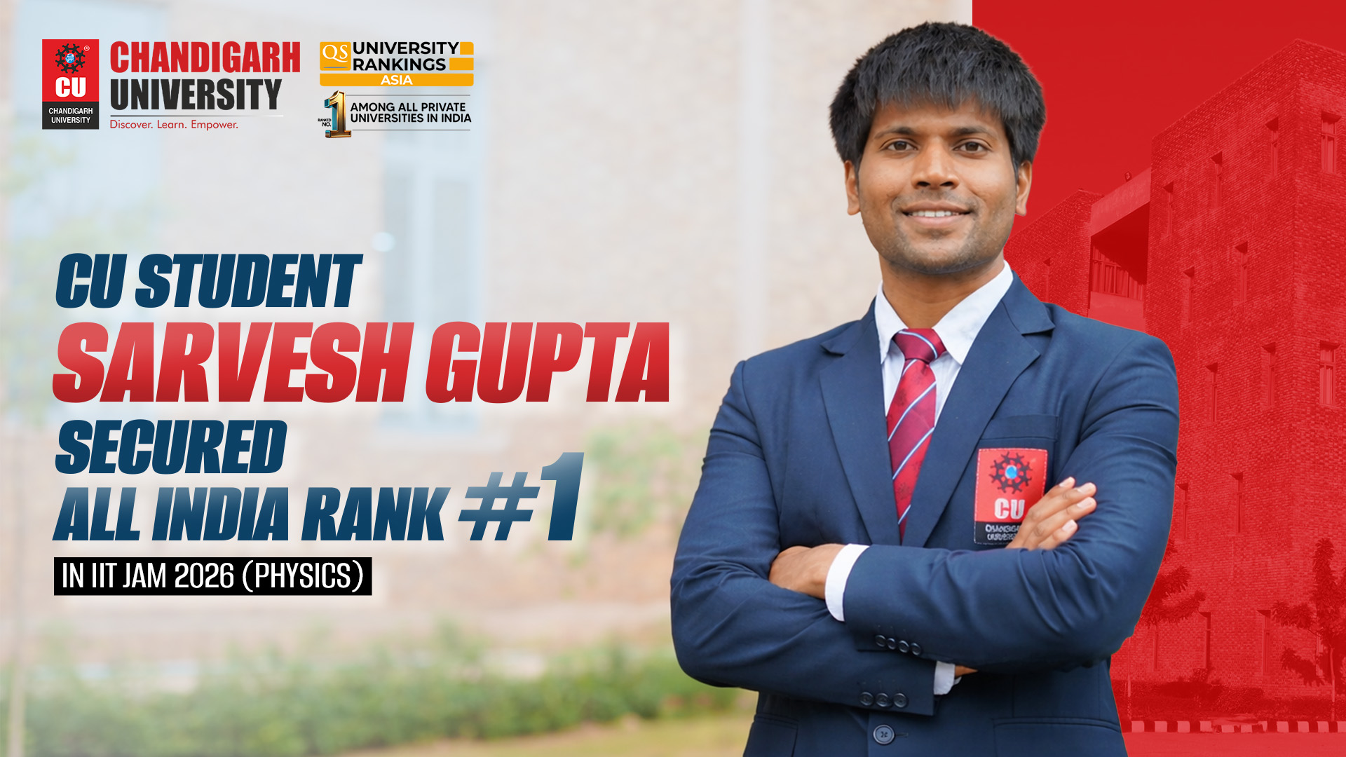 From Classroom to Rank 1: The Inspiring Journey of Sarvesh Gupta